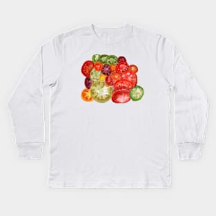 Heirloom Tomatoes Kids Long Sleeve T-Shirt